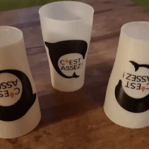Gobelet C'est Assez! en algue et plastique recyclé